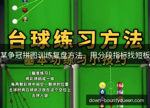 某争冠拼图训练复盘方法,用分段指标找短板 某争冠拼图训练复盘方法,用分段指标找短板